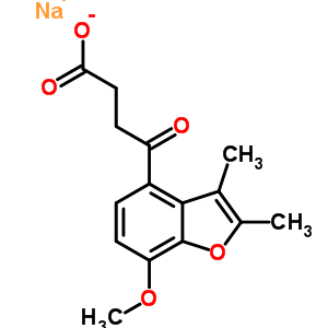 73698-59-6  sodium 4-(7-methoxy-2,3-dimethyl-1-benzofuran-4-yl)-4-oxobutanoate