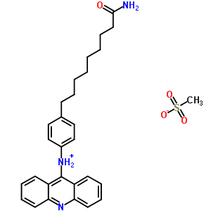 74039-07-9  N-[4-(9-amino-9-oxononyl)phenyl]acridin-9-aminium methanesulfonate