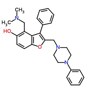 74229-21-3  4-[(dimethylamino)methyl]-3-phenyl-2-[(4-phenylpiperazin-1-yl)methyl]-1-benzofuran-5-ol