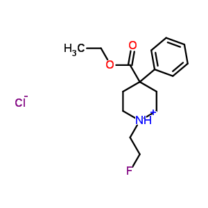 74427-19-3  4-(ethoxycarbonyl)-1-(2-fluoroethyl)-4-phenylpiperidinium chloride