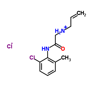 77966-30-4  N-{2-[(2-chloro-6-methylphenyl)amino]-2-oxoethyl}prop-2-en-1-aminium chloride