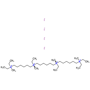 77967-06-7  N~1~,N~1~'-hexane-1,6-diylbis(N~1~,N~6~,N~6~-triethyl-N~1~,N~6~-dimethylhexane-1,6-diaminium) tetraiodide