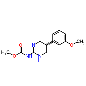 78533-69-4  methyl [5-(3-methoxyphenyl)-1,4,5,6-tetrahydropyrimidin-2-yl]carbamate