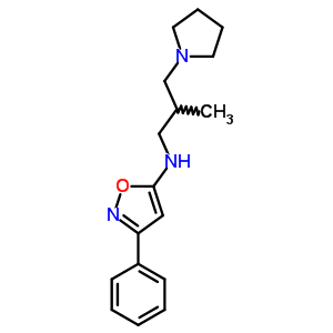 86684-25-5  N-[2-methyl-3-(pyrrolidin-1-yl)propyl]-3-phenyl-1,2-oxazol-5-amine