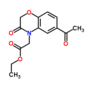 91119-93-6  ethyl (6-acetyl-3-oxo-2,3-dihydro-4H-1,4-benzoxazin-4-yl)acetate