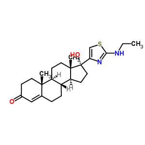 95744-62-0  (17alpha)-17-[2-(ethylamino)-1,3-thiazol-4-yl]-17-hydroxyandrost-4-en-3-one