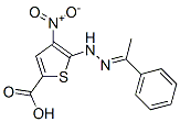106384-11-6  2-Thiophenecarboxylic acid, 5-[(-alpha--methylbenzylidene)hydrazino]-4-nitro- (7CI)