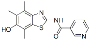 120164-63-8  3-Pyridinecarboxamide, N-(6-hydroxy-4,5,7-trimethyl-2-benzothiazolyl)- 120164-63-8  3-Pyridinecarboxamide, N-(6-hydroxy-4,5,7-trimethyl-2-benzothiazolyl)-