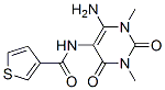 121543-18-8  3-Thiophenecarboxamide, N-(6-amino-1,2,3,4-tetrahydro-1,3-dimethyl-2,4-dioxo-5-pyrimidinyl)-