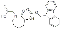 142855-79-6  1H-Azepine-1-aceticacid,3-[[(9H-fluoren-9-ylmethoxy)carbonyl]amino]hexahydro-2-oxo-,(3S)-(9CI)