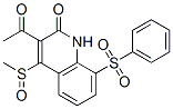 145499-90-7  2(1H)-Quinolinone, 3-acetyl-4-(methylsulfinyl)-8-(phenylsulfonyl)-