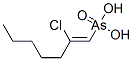 151-07-5  2-chlorohept-1-enylarsonic acid