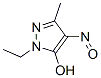 156543-42-9  1H-Pyrazol-5-ol, 1-ethyl-3-methyl-4-nitroso-