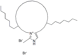 159255-00-2  1H-Imidazolium, 1,1-(1,12-dodecanediyl)bis3-decyl-2-methyl-, dibromide