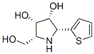 180895-71-0  3,4-Pyrrolidinediol, 2-(hydroxymethyl)-5-(2-thienyl)-, [2R-(2alpha,3ba,4ba,5alpha)]- (9CI)