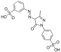 181819-97-6  3-[[4,5-Dihydro-3-methyl-5-oxo-1-(4-sulfophenyl)-1H-pyrazol-4-yl]azo]benzenesulfonic acid