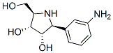 188745-05-3  3,4-Pyrrolidinediol, 2-(3-aminophenyl)-5-(hydroxymethyl)-, (2S,3S,4R,5R)-