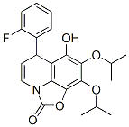 188824-93-3  2H,6H-Oxazolo[5,4,3-ij]quinolin-2-one, 6-(2-fluorophenyl)-7-hydroxy-8,9-bis(1-methylethoxy)-
