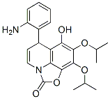 188825-10-7  2H,6H-Oxazolo[5,4,3-ij]quinolin-2-one, 6-(2-aminophenyl)-7-hydroxy-8,9-bis(1-methylethoxy)-