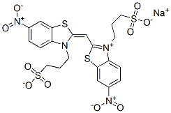 35497-48-4  hydrogen 6-nitro-2-[[6-nitro-3-(3-sulphonatopropyl)-3H-benzothiazol-2-ylidene]methyl]-3-(3-sulphonatopropyl)benzothiazolium, sodium salt
