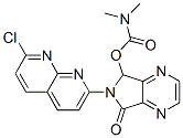 61500-71-8  6-(7-chloro-1,8-naphthyridin-2-yl)-6,7-dihydro-7-oxo-5H-pyrrole[3,4-b]pyrazin-5-yl dimethylcarbamate