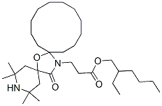 85391-90-8  2-ethylhexyl 2,2,4,4-tetramethyl-7-oxa-21-oxo-3,20-diazadispiro[5.1.11.2]henicosane-20-propionate