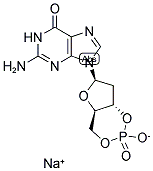 93919-42-7  Guanosine, 2'-deoxy-, cyclic 3',5'-(hydrogen phosphate), monosodium salt