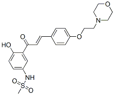 94094-53-8  N-[4-hydroxy-3-[3-[4-[2-(morpholin-4-yl)ethoxy]phenyl]-1-oxovinyl]phenyl]methanesulphonamide