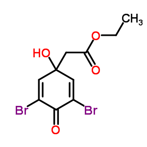 24744-57-8  ethyl (3,5-dibromo-1-hydroxy-4-oxocyclohexa-2,5-dien-1-yl)acetate