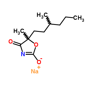 64047-19-4  sodium 5-methyl-5-(3-methylhexyl)-4-oxo-4,5-dihydro-1,3-oxazol-2-olate