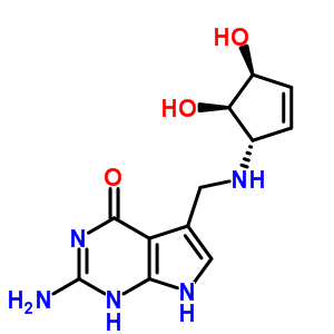 72496-59-4  2-amino-5-({[(1S,4S,5R)-4,5-dihydroxycyclopent-2-en-1-yl]amino}methyl)-1,7-dihydro-4H-pyrrolo[2,3-d]pyrimidin-4-one