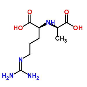 14358-35-1;23449-95-8;33034-23-0;34522-32-2;499-45-6  N~2~-[(1R)-1-carboxyethyl]-N~5~-(diaminomethylidene)-L-ornithine