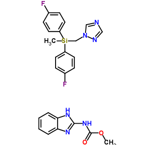 159446-73-8;99827-19-7  methyl 1H-benzimidazol-2-ylcarbamate - 1-{[bis(4-fluorophenyl)(methyl)silyl]methyl}-1H-1,2,4-triazole (1:1)