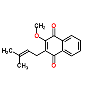 2-methoxy-3-(3-methylbut-2-en-1-yl)naphthalene-1,4-dione 17241-45-1