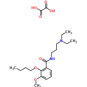 23966-80-5  2-butoxy-N-[3-(diethylamino)propyl]-3-methoxybenzamide ethanedioate (1:1)