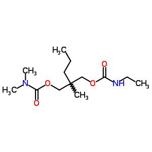 25648-96-8  2-{[(dimethylcarbamoyl)oxy]methyl}-2-methylpentyl ethylcarbamate (non-preferred name)