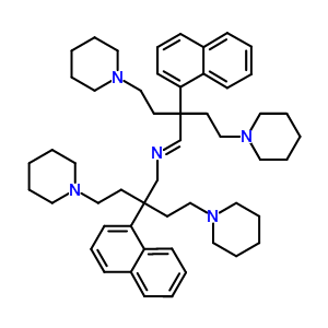 33310-59-7  2-(naphthalen-1-yl)-N-{(1E)-2-(naphthalen-1-yl)-4-(piperidin-1-yl)-2-[2-(piperidin-1-yl)ethyl]butylidene}-4-(piperidin-1-yl)-2-[2-(piperidin-1-yl)ethyl]butan-1-amine
