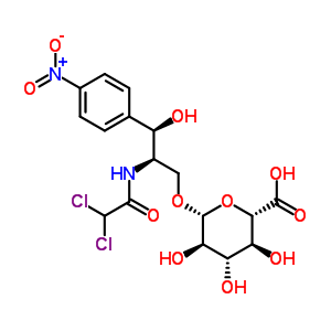 39751-33-2  (2R,3R)-2-[(dichloroacetyl)amino]-3-hydroxy-3-(4-nitrophenyl)propyl beta-D-glucopyranosiduronic acid
