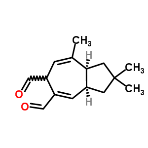 50656-61-6  (3aS,8aS)-2,2,8-trimethyl-1,2,3,3a,6,8a-hexahydroazulene-5,6-dicarbaldehyde