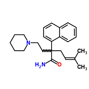 50765-91-8  5-methyl-2-(naphthalen-1-yl)-2-[2-(piperidin-1-yl)ethyl]hex-4-enamide