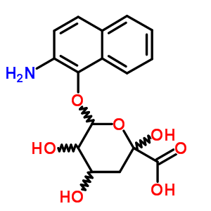 63976-07-8  6-[(2-aminonaphthalen-1-yl)oxy]-2,4,5-trihydroxytetrahydro-2H-pyran-2-carboxylic acid (non-preferred name)