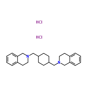 64011-69-4  2,2'-(cyclohexane-1,4-diyldimethanediyl)di-1,2,3,4-tetrahydroisoquinoline dihydrochloride