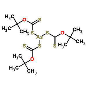64038-46-6  6-[(tert-butoxycarbothioyl)sulfanyl]-2,2,10,10-tetramethyl-4,8-dithioxo-3,9-dioxa-5,7-dithia-6-arsaundecane