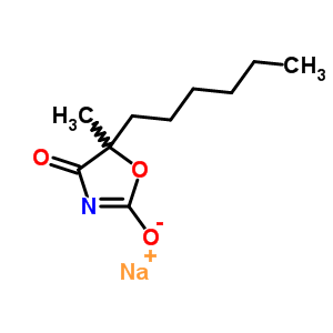 64047-17-2  sodium 5-hexyl-5-methyl-4-oxo-4,5-dihydro-1,3-oxazol-2-olate