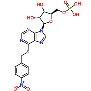 65199-10-2  6-[(4-nitrobenzyl)sulfanyl]-9-(5-O-phosphono-beta-D-ribofuranosyl)-9H-purine