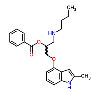 69010-88-4  1-(butylamino)-3-[(2-methyl-1H-indol-4-yl)oxy]propan-2-yl benzoate