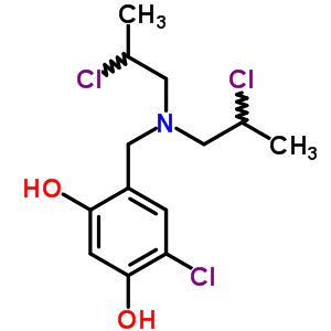 73855-51-3  4-{[bis(2-chloropropyl)amino]methyl}-6-chlorobenzene-1,3-diol