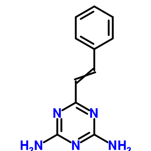 7501-72-6  6-(2-phenylethenyl)-1,3,5-triazine-2,4-diamine