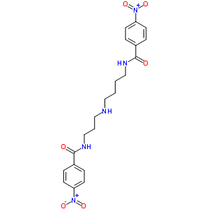 87581-14-4  4-nitro-N-[3-({4-[(4-nitrobenzoyl)amino]butyl}amino)propyl]benzamide