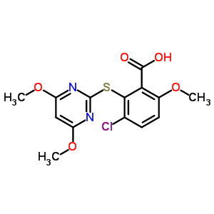 143437-11-0  3-chloro-2-[(4,6-dimethoxypyrimidin-2-yl)sulfanyl]-6-methoxybenzoic acid